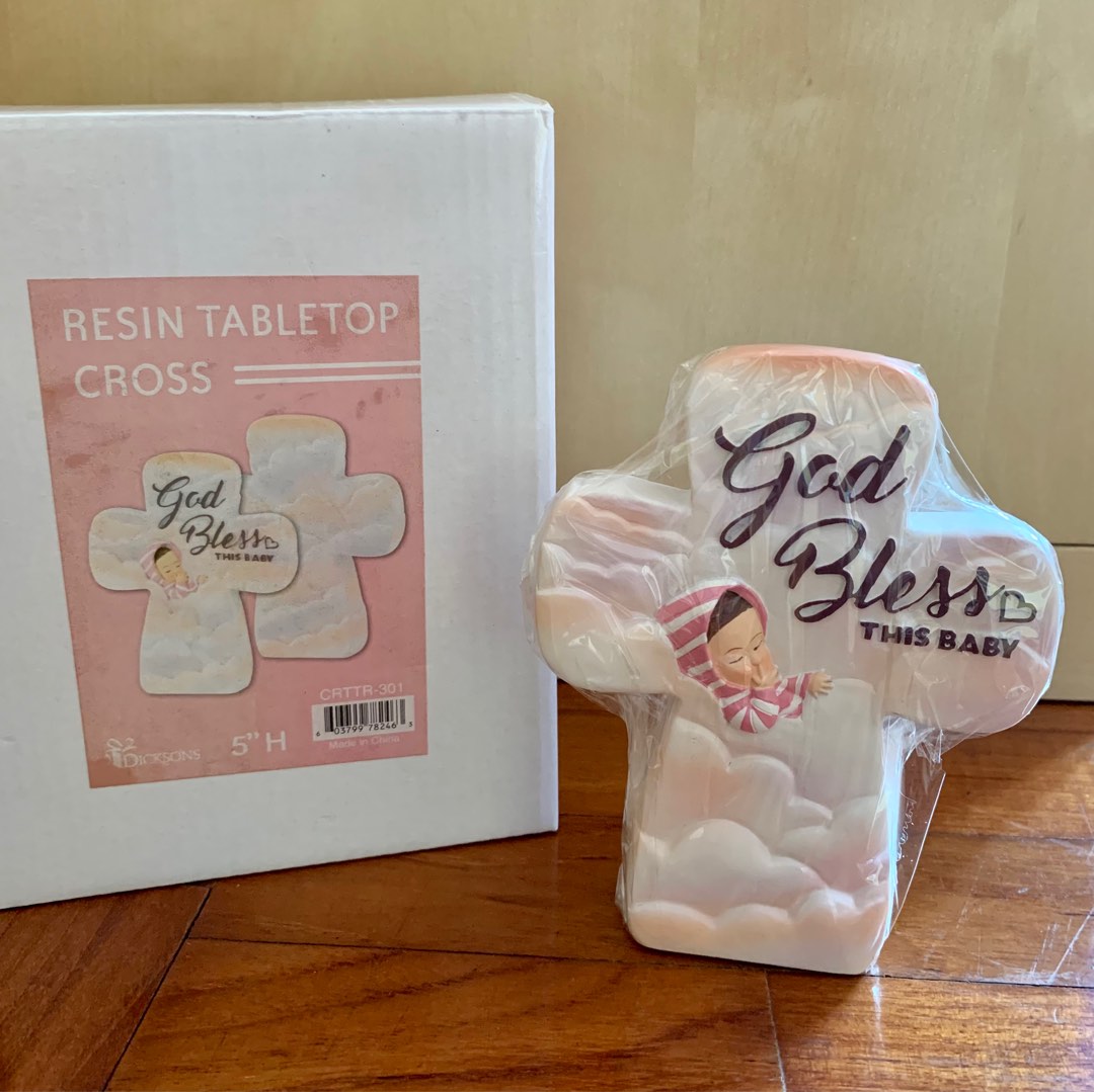 Resin Table Top Cross, Babies & Kids, Baby Nursery & Kids Furniture