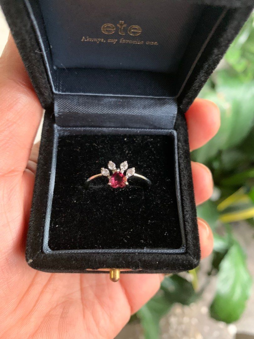 Ruby stone on sale in copper ring