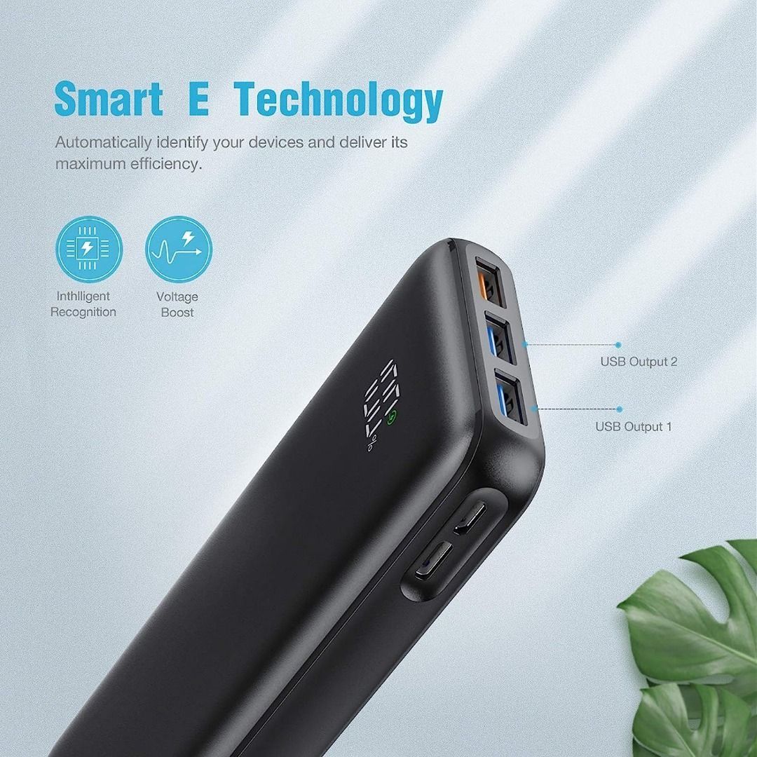 Sale🔥 Charmast Power Bank 23800mAh 20W PD & QC 3.0, 4 Output & 2 Input Portable  Charger, LED Dispaly Fast Charging External Battery Pack Compatible with  iPhone 12/12Pro/11/8, iPad, Tablet and More
