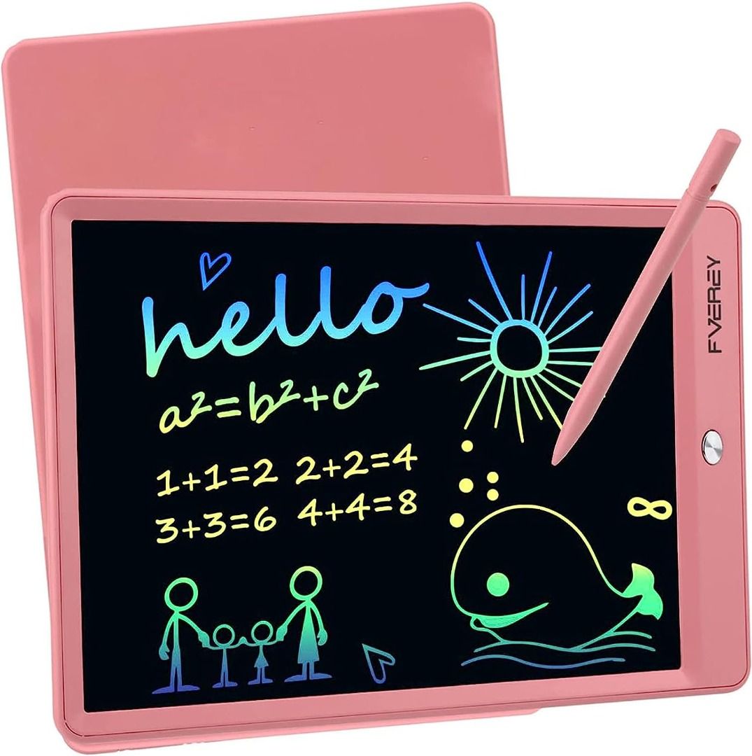 48 Pieces LCD Writing Tablet Doodle Pads Bulk for Kids 8.5 Inch LCD Drawing  Board Colorful Doodle Board Reusable Erasable Painting Pads Learning Toy