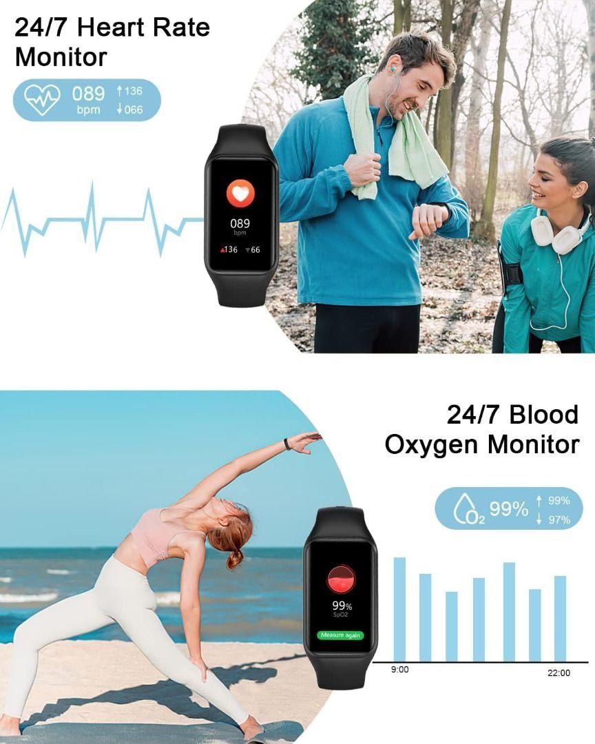 Fitness tracker shop with oximeter