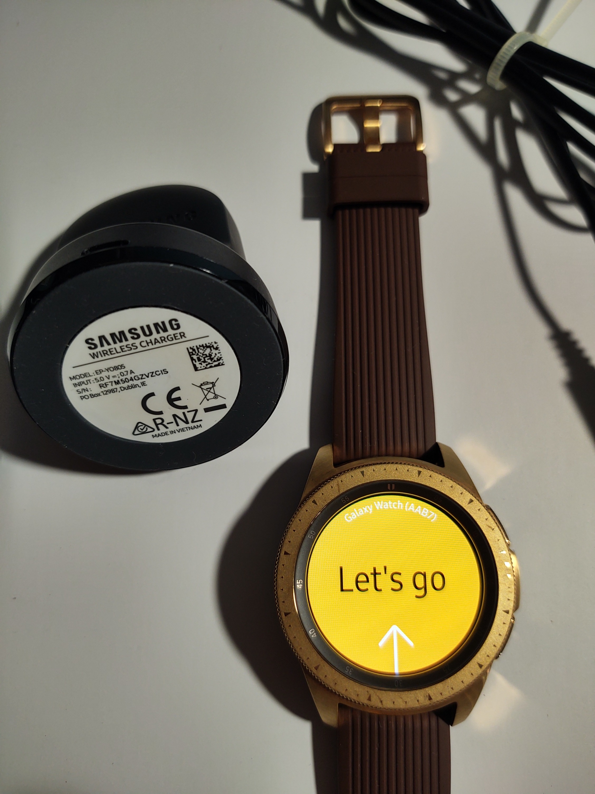 Samsung galaxy watch rose gold charger cheap