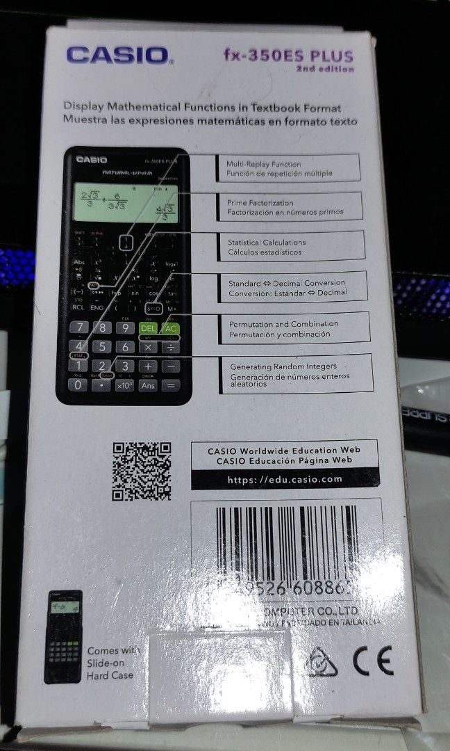 Scientific calculator casio fx 350es plus prc approved on carousell