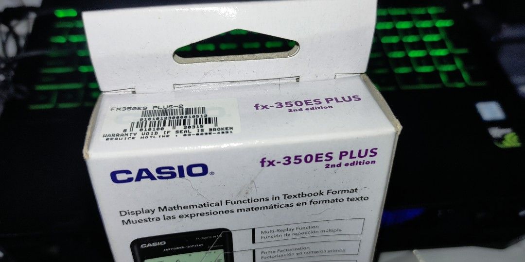 Scientific calculator casio fx 350es plus prc approved on carousell