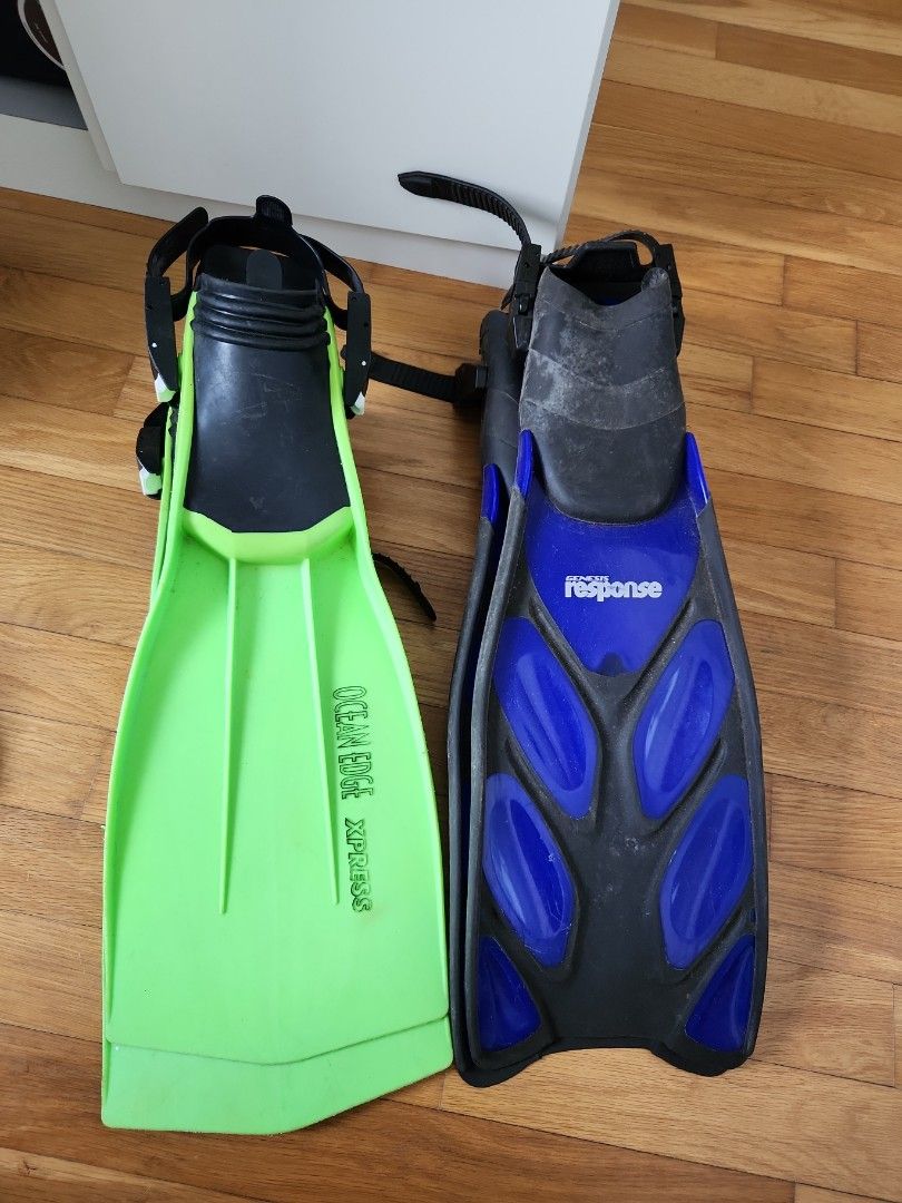Scuba Fins (2 sets), Sports Equipment, Sports & Games, Water Sports on