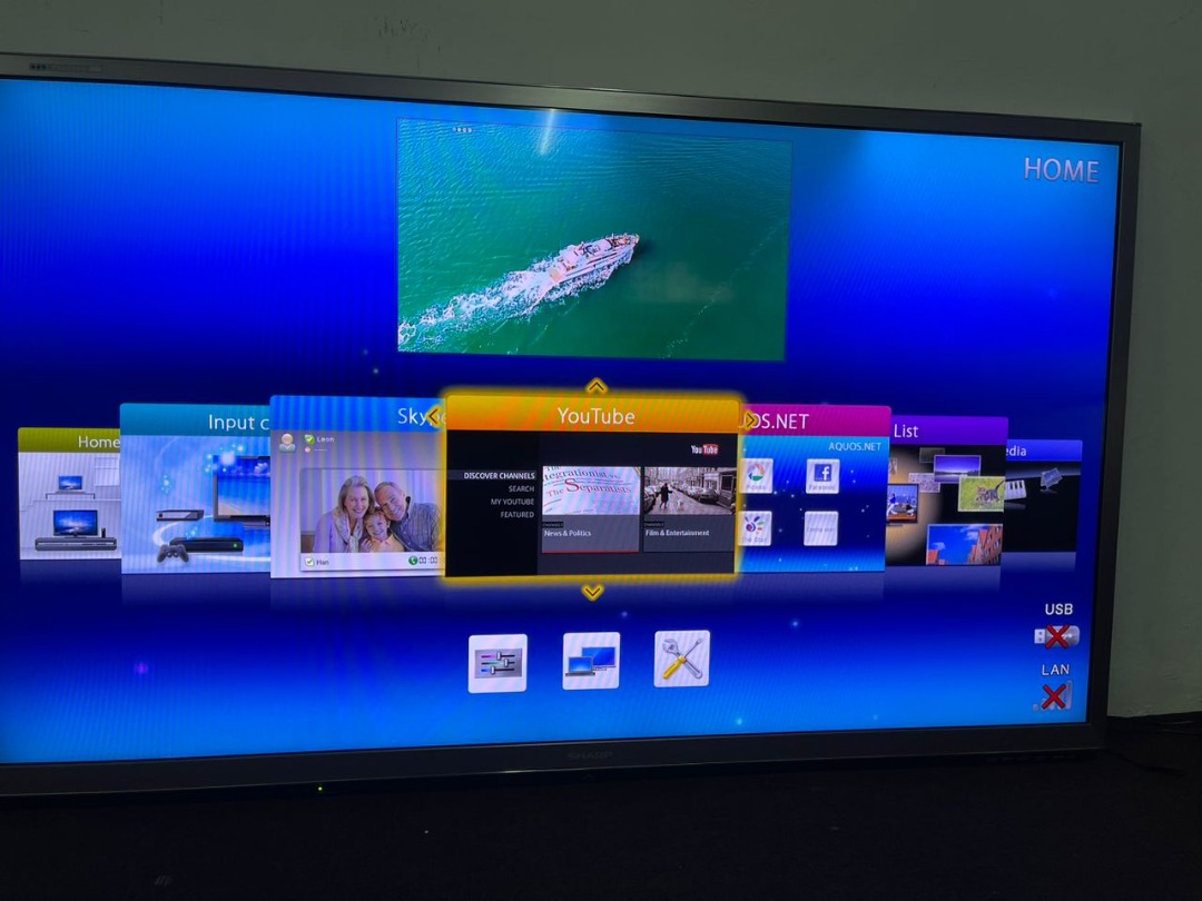SHARP AQUOS 3D 60 inch smart led tv, TV & Home Appliances, TV