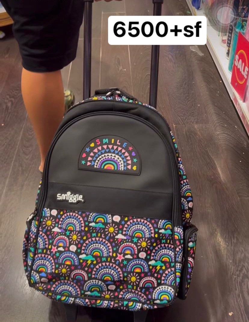 Smiggle trolley backpack, Babies & Kids, Babies & Kids Fashion on Carousell