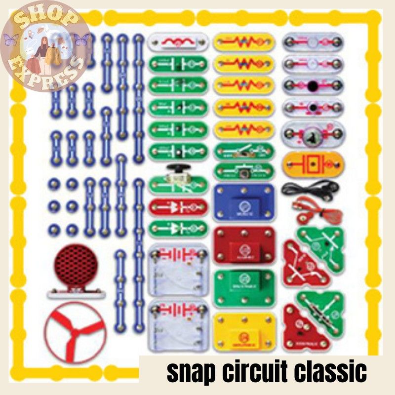 Snap Circuits Classic SC-300 Electronics Exploration Kit | Over 300  Projects | Full Color Manual Parts | STEM Educational Toy for Kids 8+ 2.3 x  13.6 x