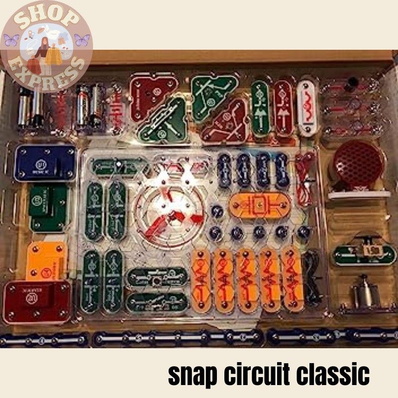  Snap Circuits Classic SC-300 Electronics Exploration Kit, Over  300 Projects, Full Color Manual Parts
