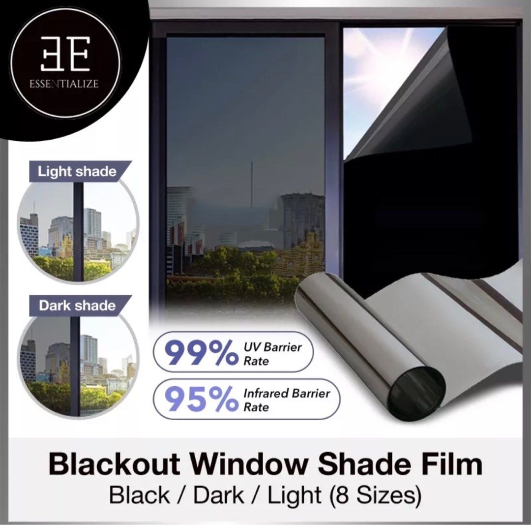 Solar film 100cm x 100cm block 64 light. 2 piece at 15, Furniture