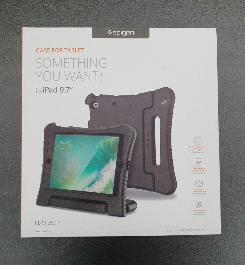 Spigen Play 360 Ipad 9.7 Kids Tablet Case (Category: Cases & Sleeves) located in Pasay City. Submitted by golfclubtraderph (Listing ID 1241789861, Image 1). Description: • For Sale • Spigen Play 360 Ipad 9.7 Kids Tablet Case - Brand New - Authentic - Actual pics posted • Mode of payment - BDO / BPI / Metrobank - GCash - LBC COD / COP • Shipping - metro manila via lalamove / grab express - provincial via LBC • Pick up - Pasay Area.
