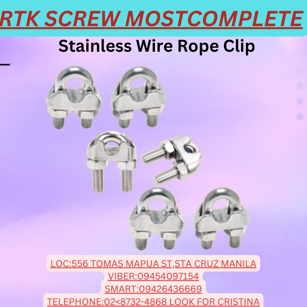 Stainless Wire Rope Clip, Commercial & Industrial, Construction Tools