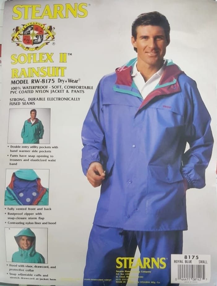 Stearns top rain suit