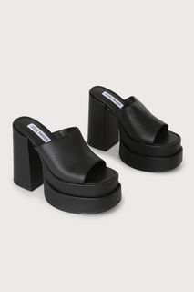 Steve Madden Cagey Black Leather