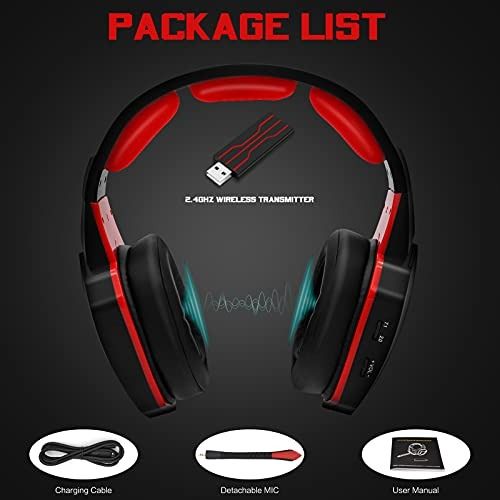 HUHD Wireless Gaming Headset for