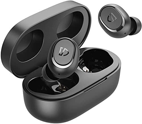 SoundPEATS Truefree2 Wireless Earbuds IPX7 Waterproof Bluetooth 5.0 Customized Design in Ear Stereo Sports Earbuds USB C fast Charge 20 Hours