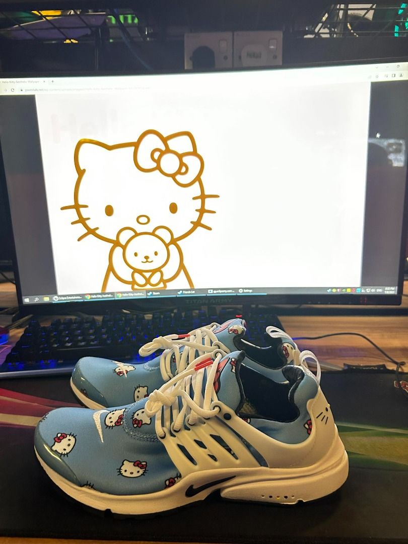 SUMMER SALE Nike Air Presto QS Hello Kitty 2022 Men s Sneakers US 10 28 CM