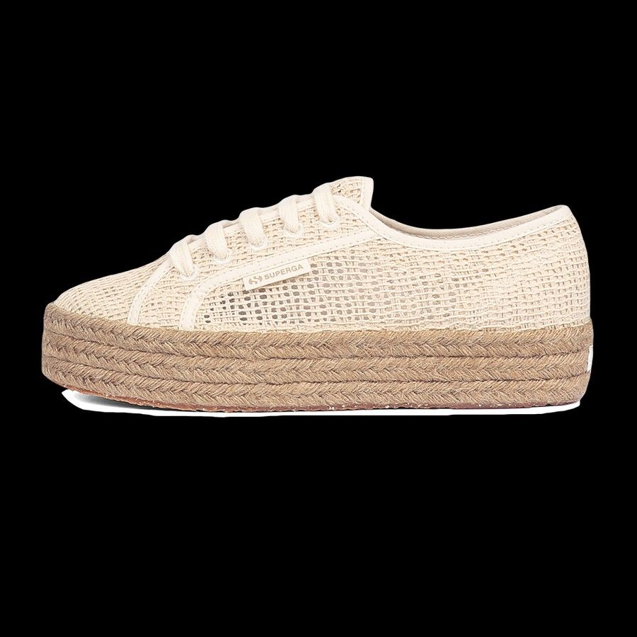 Superga store zeppa beige