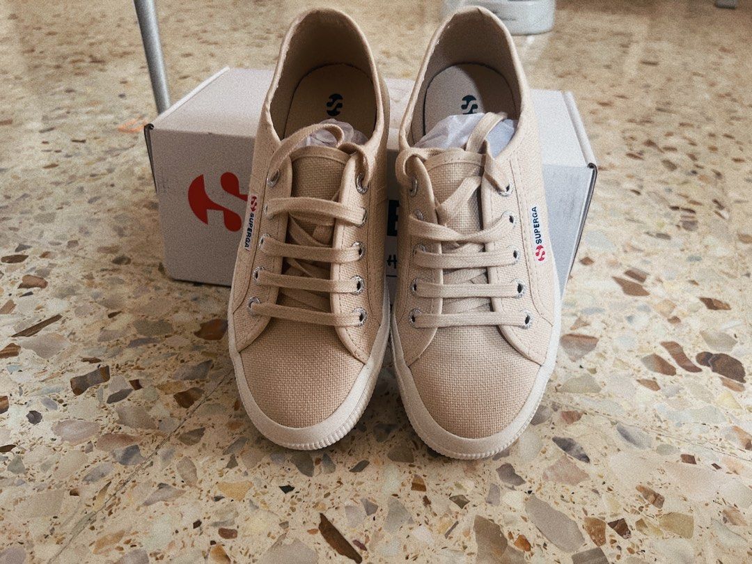 Superga suede sand new arrivals