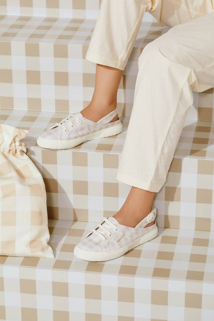Superga gingham cheap sneakers