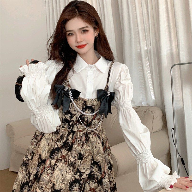 Suspender online dress outfit