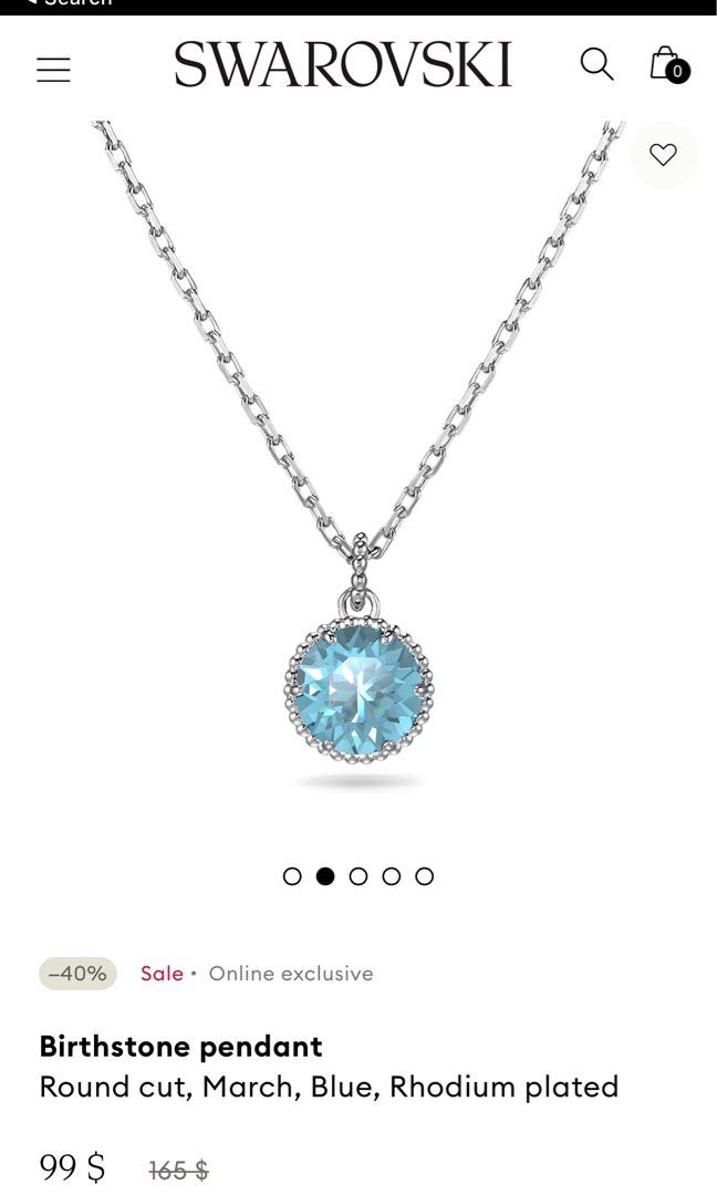 Swarovski pisces clearance necklace