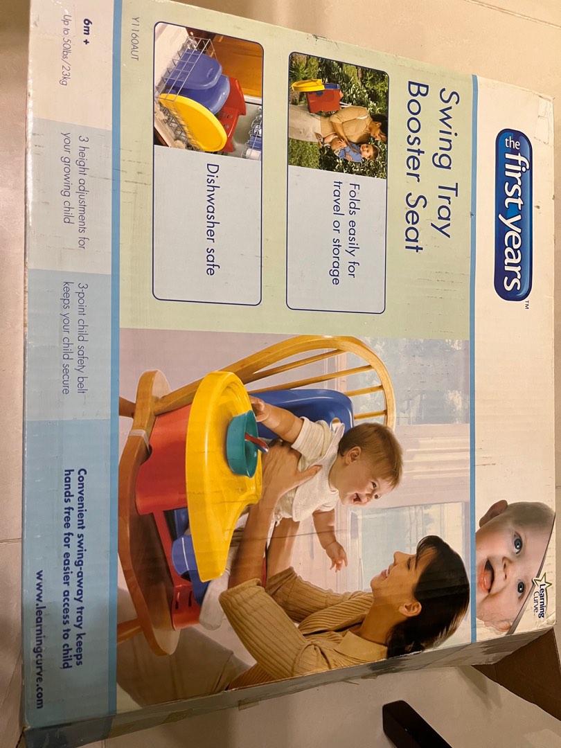 First years booster clearance seat with tray
