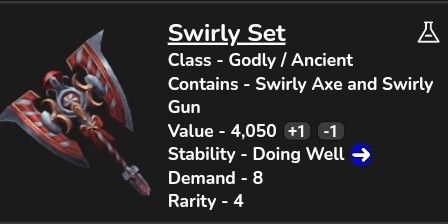 Swirly Set, Trade Roblox Murder Mystery 2 (MM2) Items