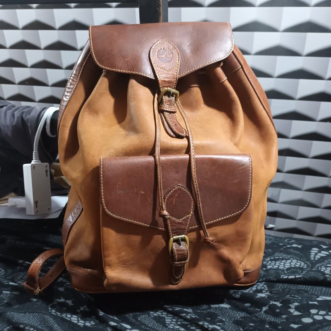 Timberland leather backpack new arrivals