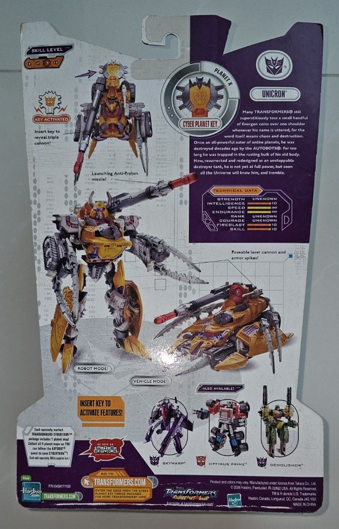 Transformers cybertron Unicron mosc megatron, Hobbies Toys, Toys