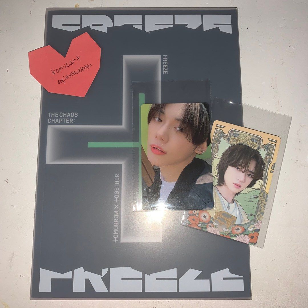 TXT [THE CHAOS CHAPTER:FREEZE] Album 3 Ver SET 3CD+3 Buch+3 Foto