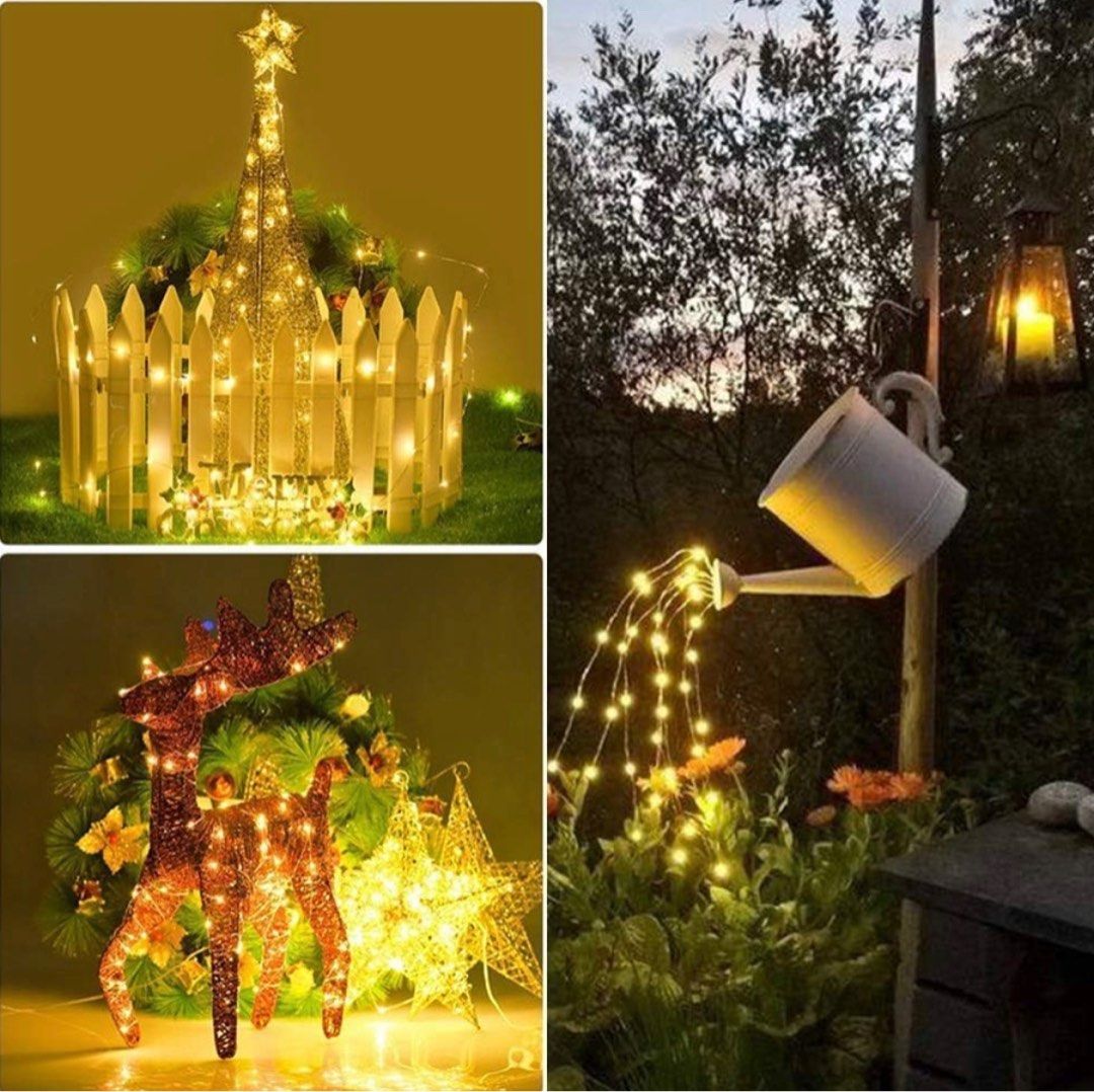 UPOOM Solar Lights Outdoor, 50 LED 7M/24Ft Solar String Lights Waterproof 8  Modes Indoor/Outdoor Fairy Lights for Garden, Patio, Yard, Home, Party
