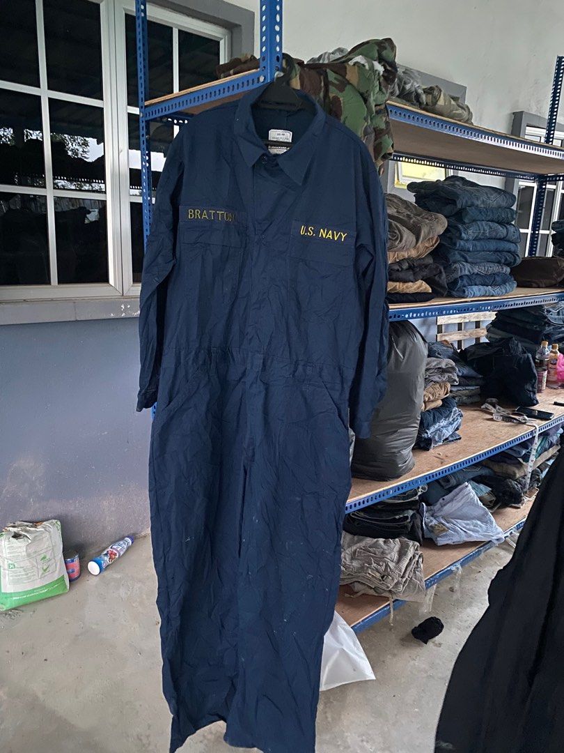 US Navy Coveralls, Men's Fashion, Activewear on Carousell
