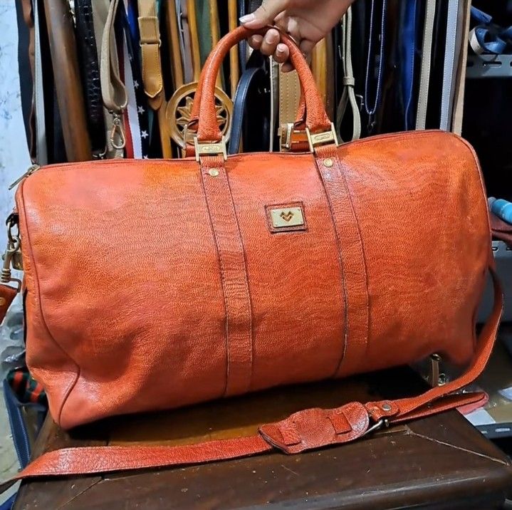 vintage travel bag authentic louis vuitton, Barang Mewah, Tas