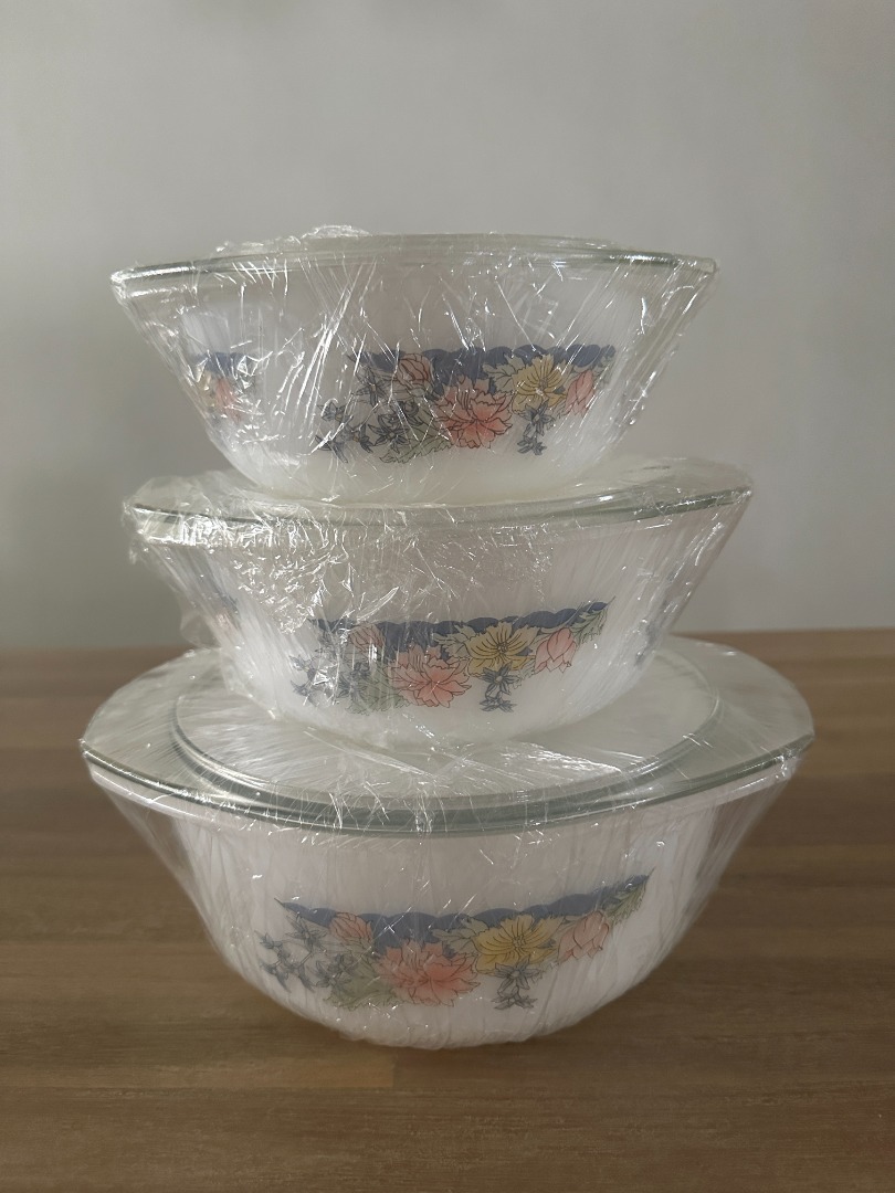 Rare Vintage Arcuisine Arcopal France Fruit Blossom Covered Casserole ...