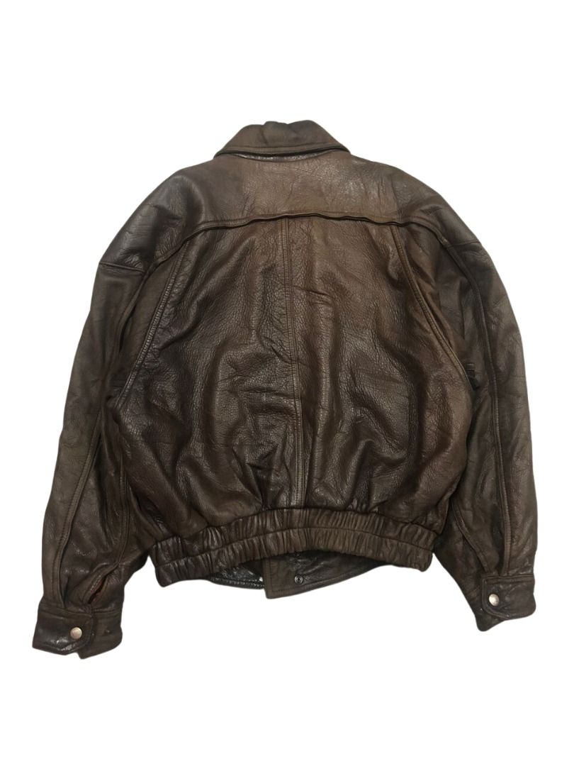 ROBERT COMSTOCK leather jacket brown - アウター
