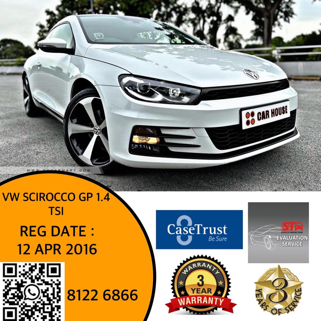 Miniature Spark 1/43 Volkswagen Scirocco GP 2014 - Blanc Nacré - Collection