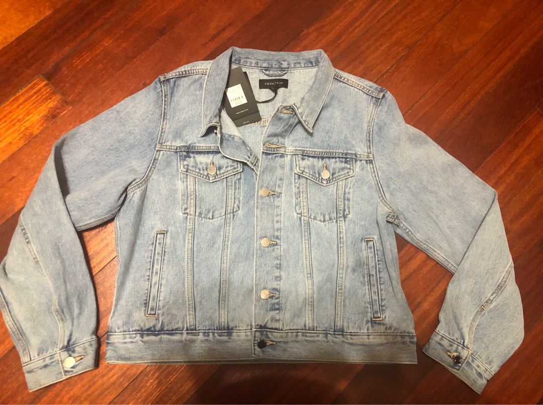 Witchery denim jacket Women s Fashion Clothes on Carousell