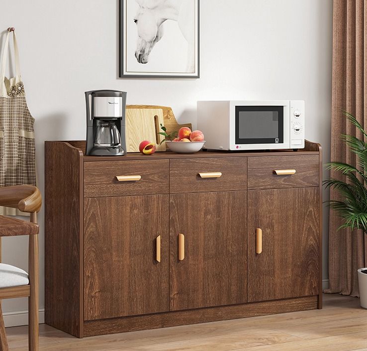 Wood Storage Cabinet Drawer Cabinet Free Assembly Side Cabinet Wood Cabinet Living Room Side Cabinet