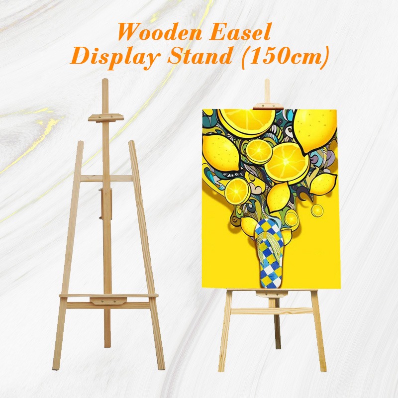 Wooden Easel Display Stand, Artist Painting Display Easel Stand, Tripod