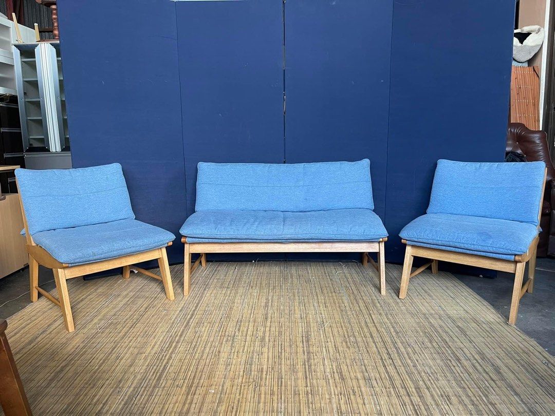 Wooden sofa set Japan surplus, Furniture & Home Living, Furniture