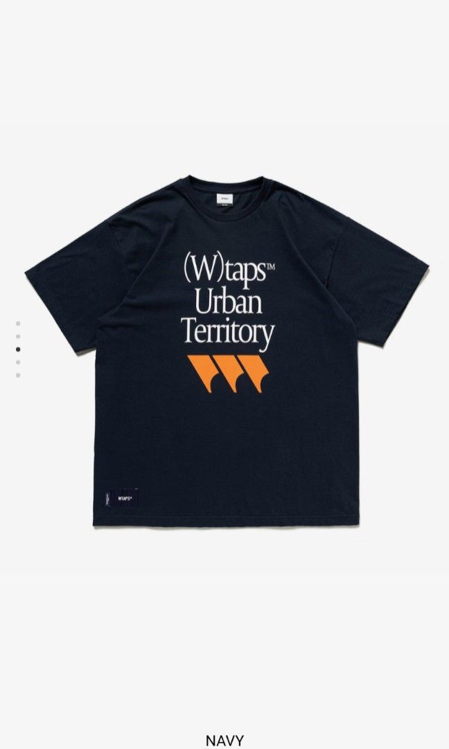 現貨）Wtaps Tee :／／／: ／ SS / COTTON size 02 Navy, 男裝, 上身及