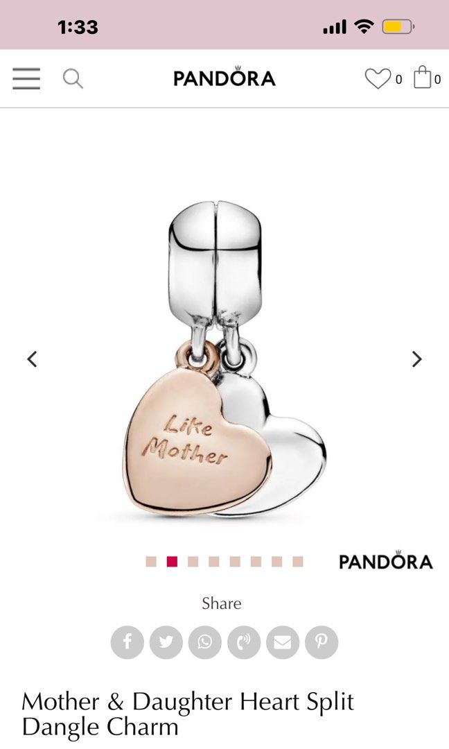 Like mother like daughter charm sales