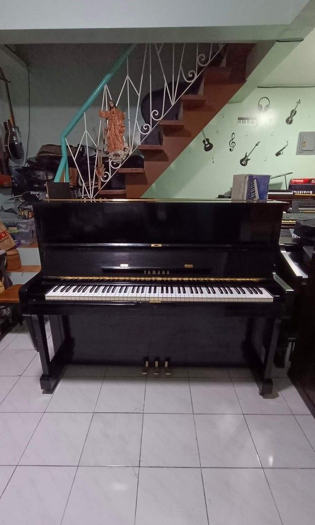 Yamaha U1g acoustic piano (Category: Musical Instruments) located in Quezon City. Submitted by gwace1717 (Listing ID 1241846281, Image 1). Description: For Sale! New arrival from japan🇯🇵 Yamaha U1g acoustic piano 89k only With bench With minor dents and scratches only 👍fresh internal parts 👍Bagong linis at inspect ko, ayos na ayos..... 😀Pang buy n seller Ang presyo 🤩Jackpot makaka avail neto...... Note😲 As is where is Ang bentahan, Hindi i