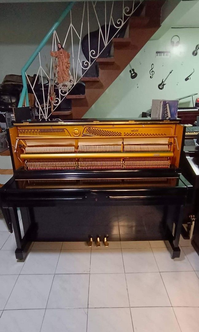 Yamaha U1g acoustic piano (Category: Musical Instruments) located in Quezon City. Submitted by gwace1717 (Listing ID 1241846281, Image 3). Description: For Sale! New arrival from japan🇯🇵 Yamaha U1g acoustic piano 89k only With bench With minor dents and scratches only 👍fresh internal parts 👍Bagong linis at inspect ko, ayos na ayos..... 😀Pang buy n seller Ang presyo 🤩Jackpot makaka avail neto...... Note😲 As is where is Ang bentahan, Hindi i