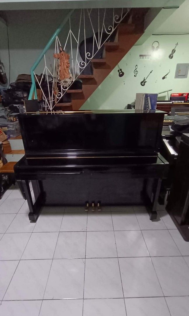 Yamaha U1g acoustic piano (Category: Musical Instruments) located in Quezon City. Submitted by gwace1717 (Listing ID 1241846281, Image 2). Description: For Sale! New arrival from japan🇯🇵 Yamaha U1g acoustic piano 89k only With bench With minor dents and scratches only 👍fresh internal parts 👍Bagong linis at inspect ko, ayos na ayos..... 😀Pang buy n seller Ang presyo 🤩Jackpot makaka avail neto...... Note😲 As is where is Ang bentahan, Hindi i