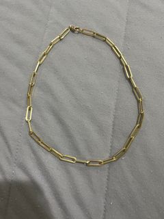 Yellow gold Paperclip Necklace