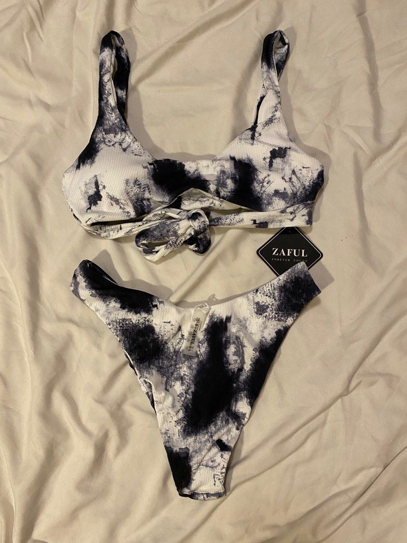 Zaful black and white bikini on sale