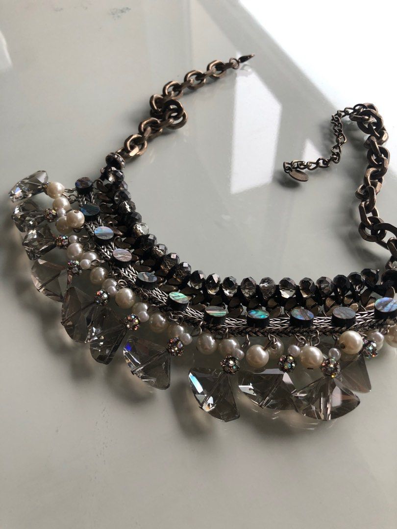 Gold and clearance blue necklace