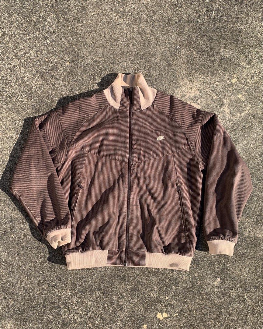 🔥00年出品NIKE 72年特別收藏版棕色條紋古著飛行夾克/ 00s Rare Nike